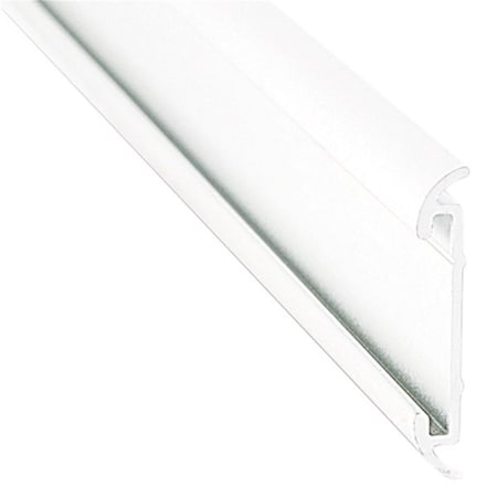 Ap Products 16 ft. Polar White Aluminum Flat Trim with Insert 021-54601-16